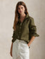 Polo Ralph Lauren - Classic Fit Linen Shirt - Olive Green