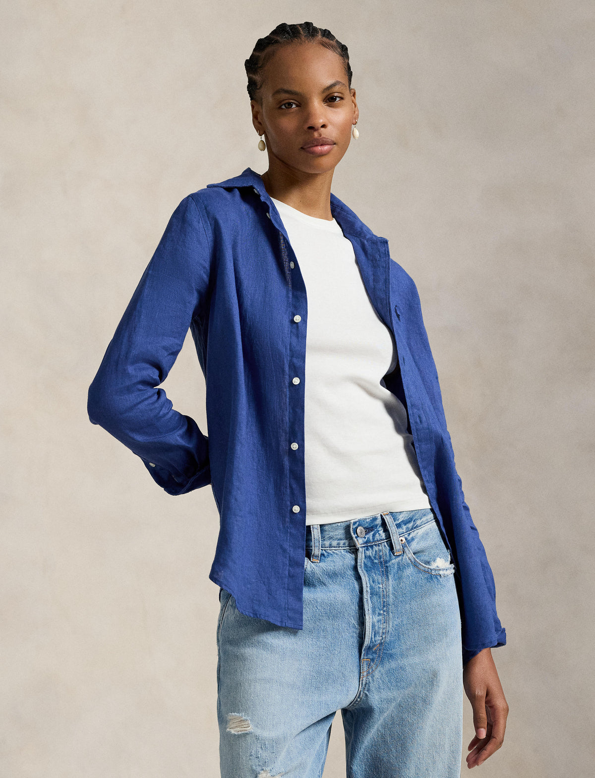 Polo Ralph Lauren - Classic Fit Linen Shirt - Gem Blue