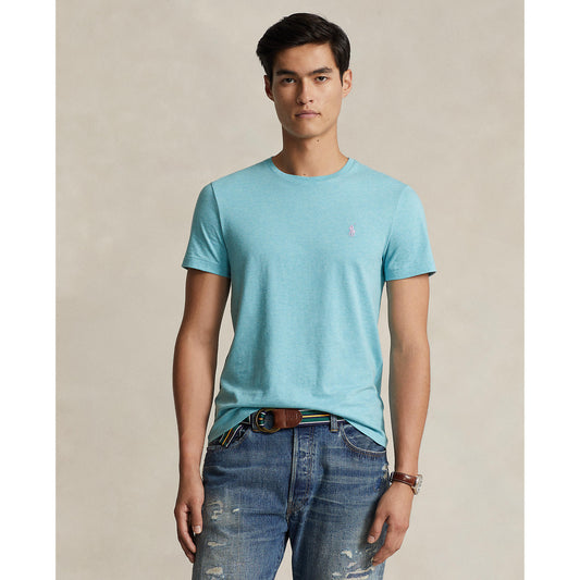 Polo Ralph Lauren - Custom Slim Fit Jersey Crewneck T-Shirt - Turquoise Nova Heather