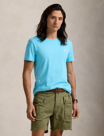 Polo Ralph Lauren - Custom Slim Fit Jersey Crewneck T-Shirt - Neptune