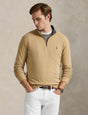 Polo Ralph Lauren - Luxury Jersey Quarter Zip Sweatshirt - Camel