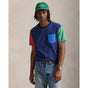 Polo Ralph Lauren - Classic Fit Colour Block Jersey T-Shirt - Light Navy Multi
