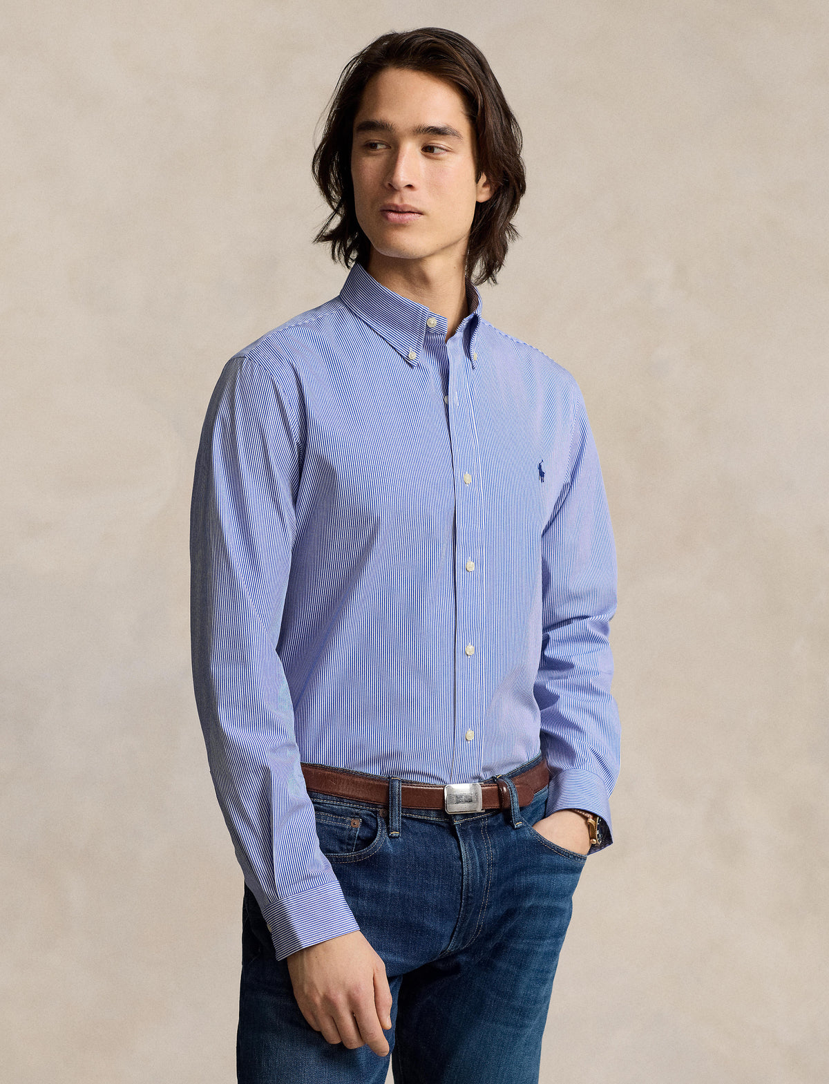 Polo Ralph Lauren - Poplin Shirt - Stripe - Blue & White