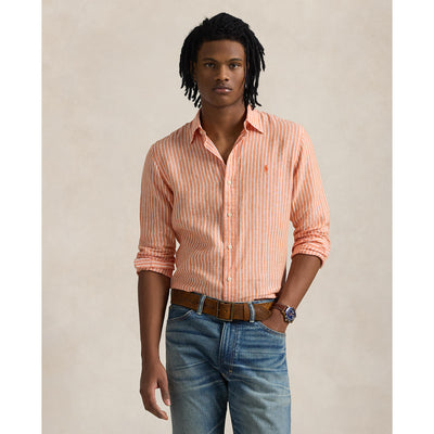 Polo Ralph Lauren - Linen Shirt - Stripe - Orange & White