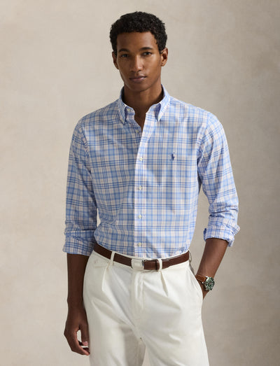 Polo Ralph Lauren - Poplin Stretch Shirt - Check - Blue, Pink Multi