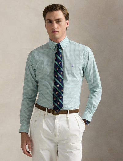 Polo Ralph Lauren - Poplin Stretch Shirt - Check - Celadon Purple