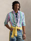 Polo Ralph Lauren - Linen Shirt - Green Pink Multi