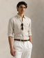 Polo Ralph Lauren - Linen Shirt - Stripe - Coastal Beige White