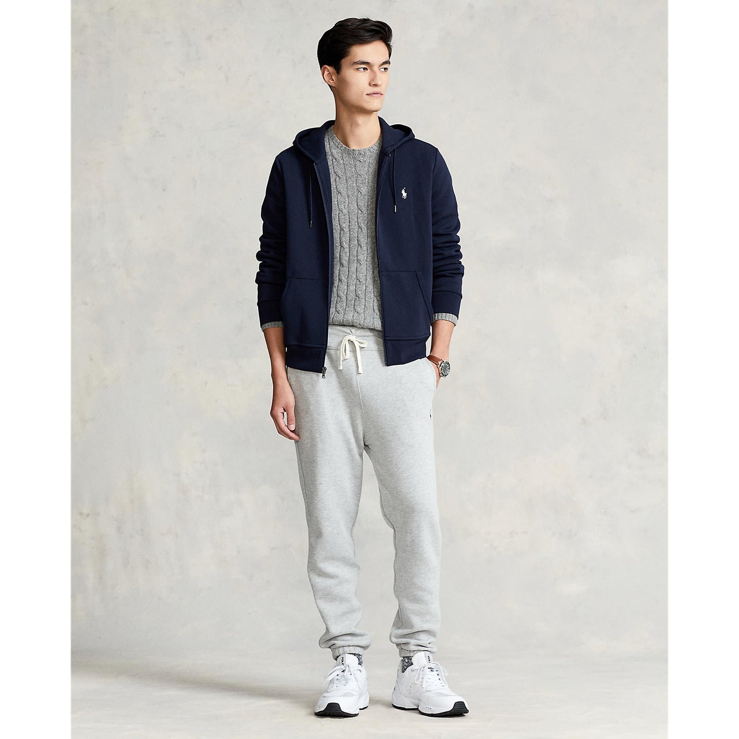 Polo Ralph Lauren - Double Knit Zip Hoodie - Aviator Navy