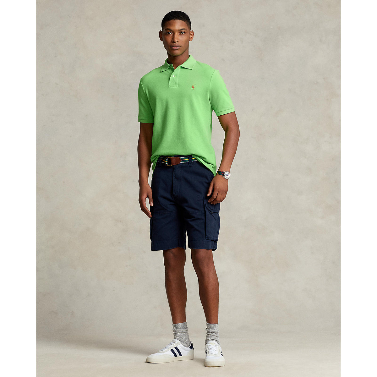 Polo-Ralph-Lauren-Custom-Slim-Fit-Mesh-Polo-Shirt-Kiwi Lime