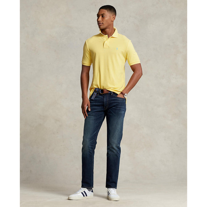 Custom Slim Fit Mesh Polo - Corn Yellow