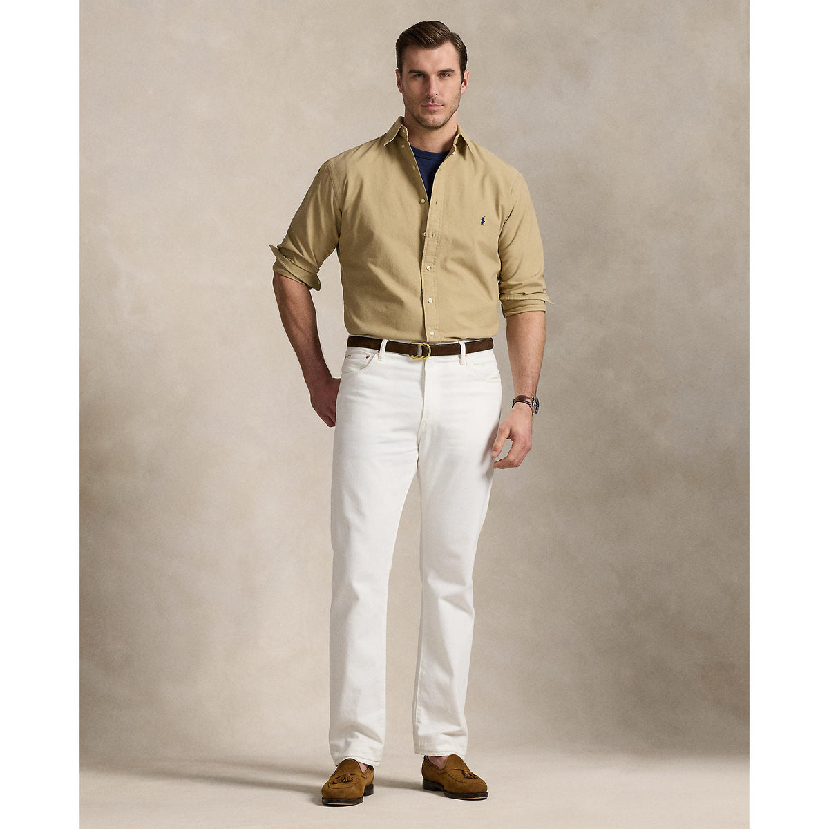 Polo Ralph Lauren - Oxford Shirt - Big & Tall Sizes - Surrey Tan