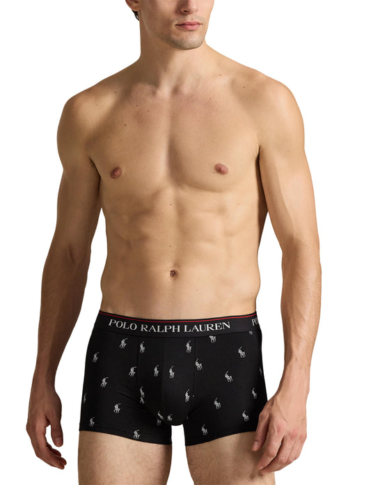 Polo Ralph Lauren -  3-Pack Stripe Trunks - Gift Box - Black White