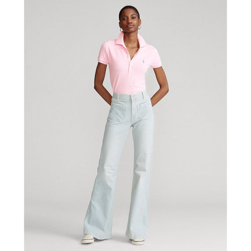 Slim Fit Stretch Polo Shirt - Pink