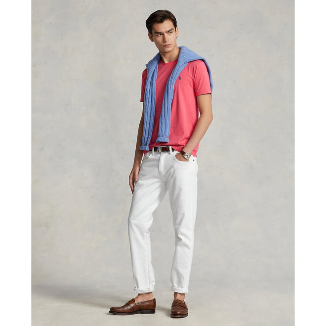 Polo Ralph Lauren Custom Slim Fit Jersey Crew Neck T-Shirt - Pale Red