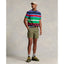 Classic Fit Crew Neck Knitted T-Shirt - Multicoloured Stripes