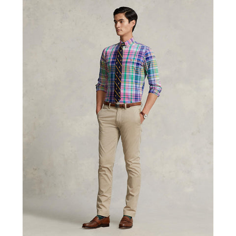 Polo Ralph Lauren - Oxford Shirt-t - Check - Pink/Green Multi