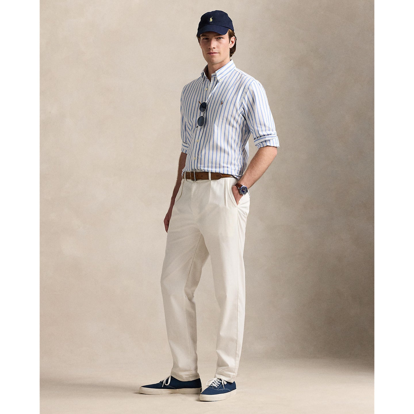 Polo Ralph Lauren - Oxford Shirt - Stripe - Blue & White