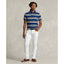 Polo Ralph Lauren - Custom Fit Mesh Polo - Stripe - Heritage Royal Blue Multi