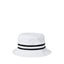 Loft Bucket Hat - White with Black Stripes