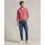 Polo Ralph Lauren Mesh-Knit Cotton Quarter-Zip Sweater - Red Sky Heather