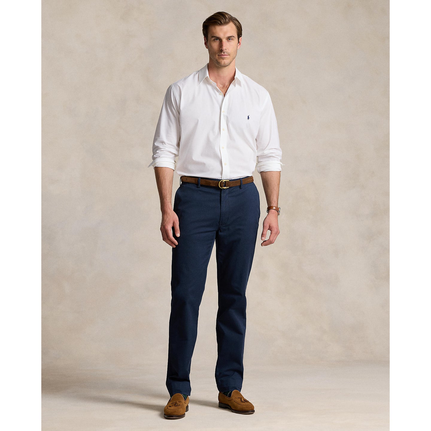 Polo Ralph Lauren - Poplin Stretch Shirt - Big & Tall Sizes - White