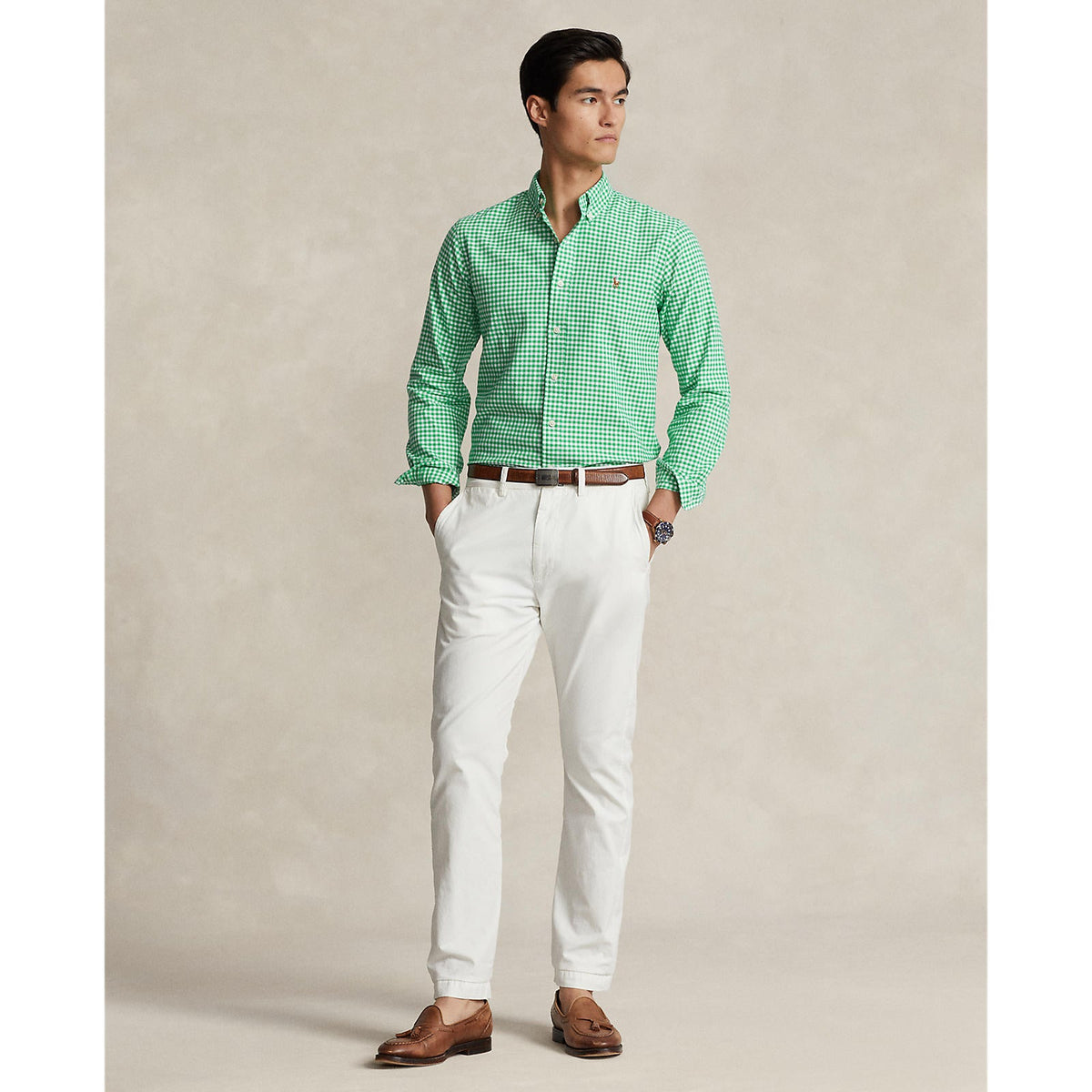 Polo Ralph Lauren - Oxford Shirt - Gingham - Emerald Green & White