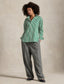 Polo Ralph Lauren - Relaxed Fit Cotton Shirt - Stripe - Green & White