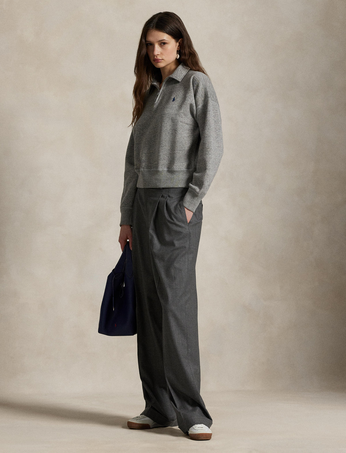 Polo Ralph Lauren - Half Zip Knit Sweatshirt - Ark Vintage Heather