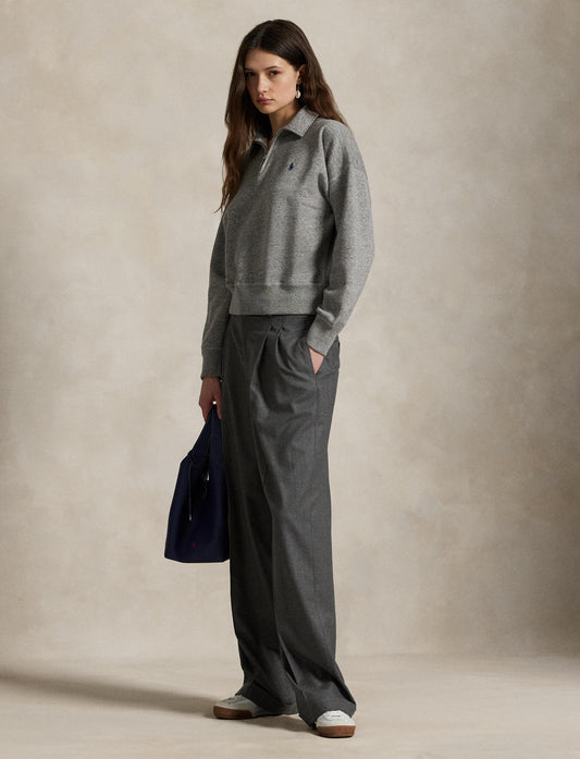Polo Ralph Lauren - Half Zip Knit Sweatshirt - Ark Vintage Heather