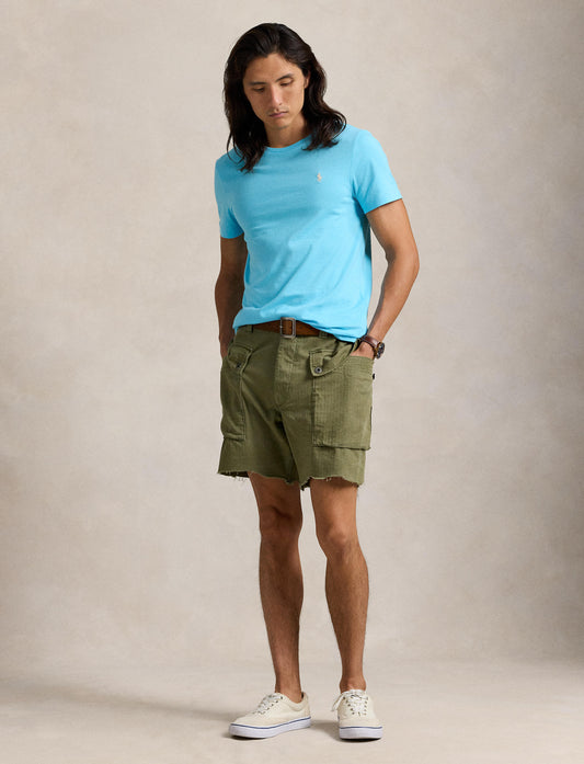 Polo Ralph Lauren - Custom Slim Fit Jersey Crewneck T-Shirt - Neptune