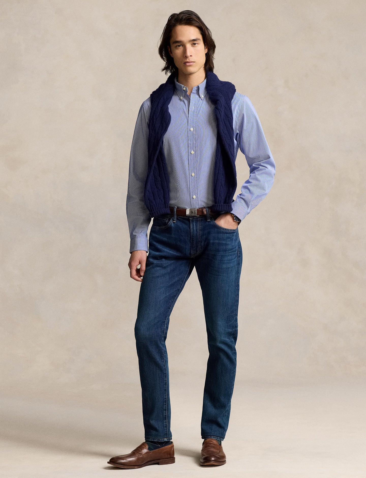 Polo Ralph Lauren - Poplin Shirt - Stripe - Blue & White