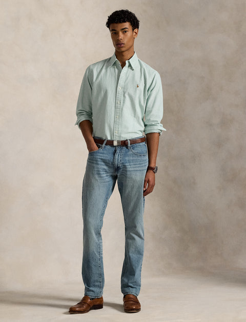 Polo Ralph Lauren - Oxford Shirt - Stripe - Green & White