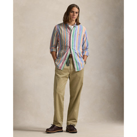 Polo Ralph Lauren - Oxford Shirt - Stripe - Orange, Green, Multi