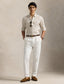 Polo Ralph Lauren - Linen Shirt - Stripe - Coastal Beige White