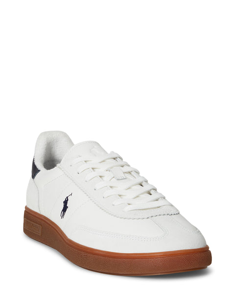 Polo Ralph Lauren - Bedford Leather/Suede Trainer - White/Navy