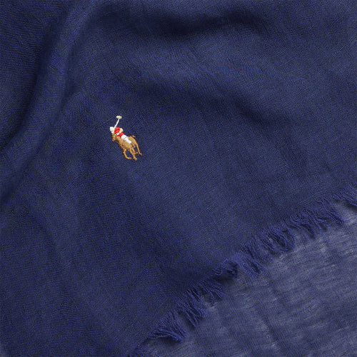 Polo-Ralph-Lauren-Washed-Linen-Blend-Scarf-Newport-Navy