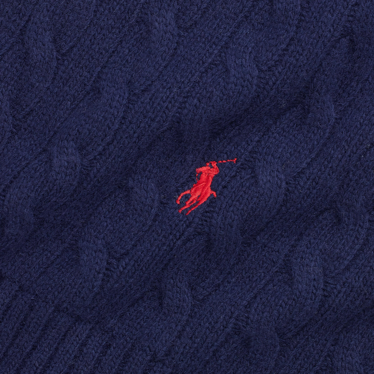 Polo Ralph Lauren - Cable Knit Scarf - Navy