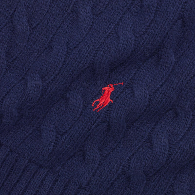 Polo Ralph Lauren - Cable Knit Scarf - Navy