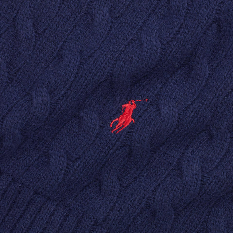 Polo Ralph Lauren - Cable Knit Scarf - Navy