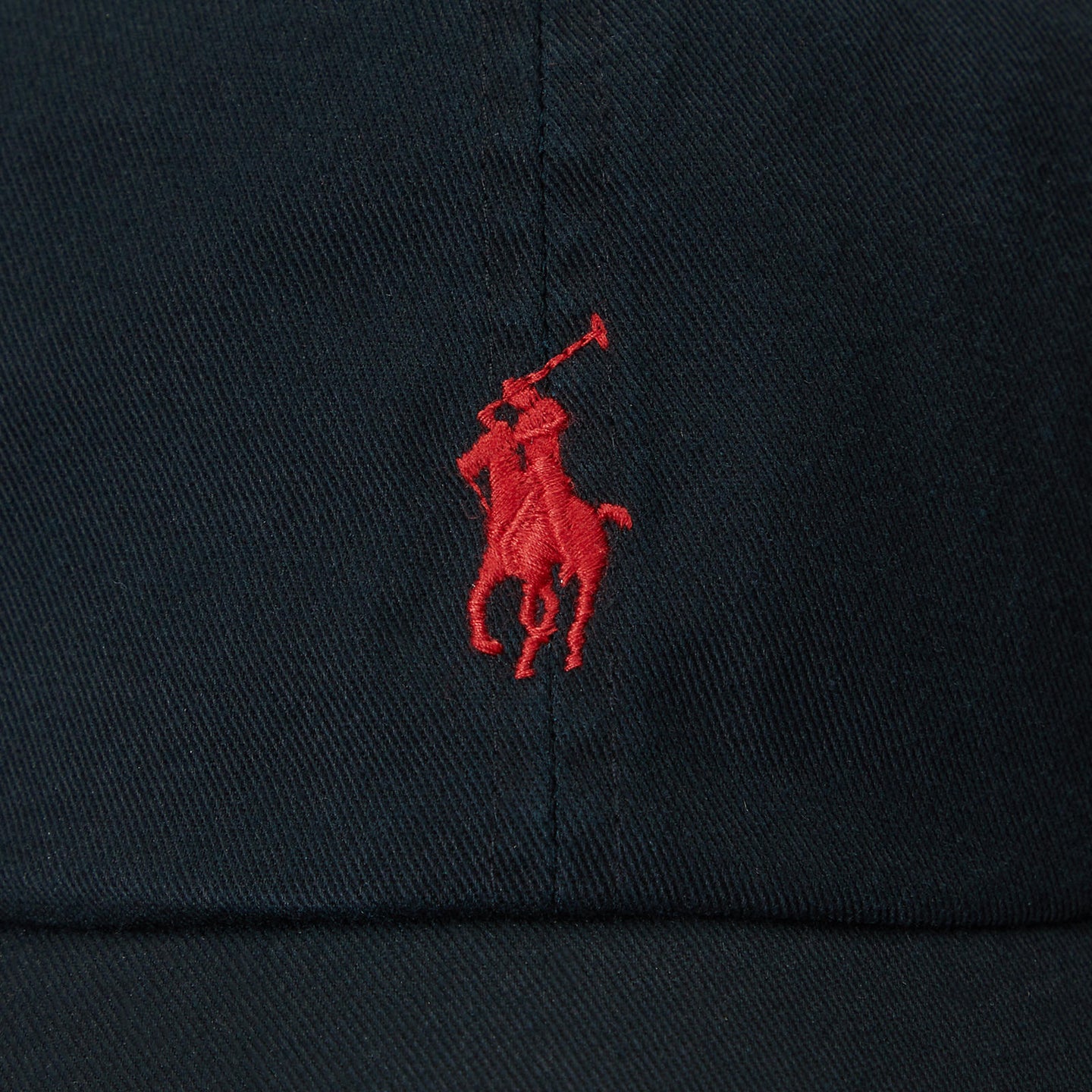 Polo Ralph Lauren Chino Cap Black with Red logo