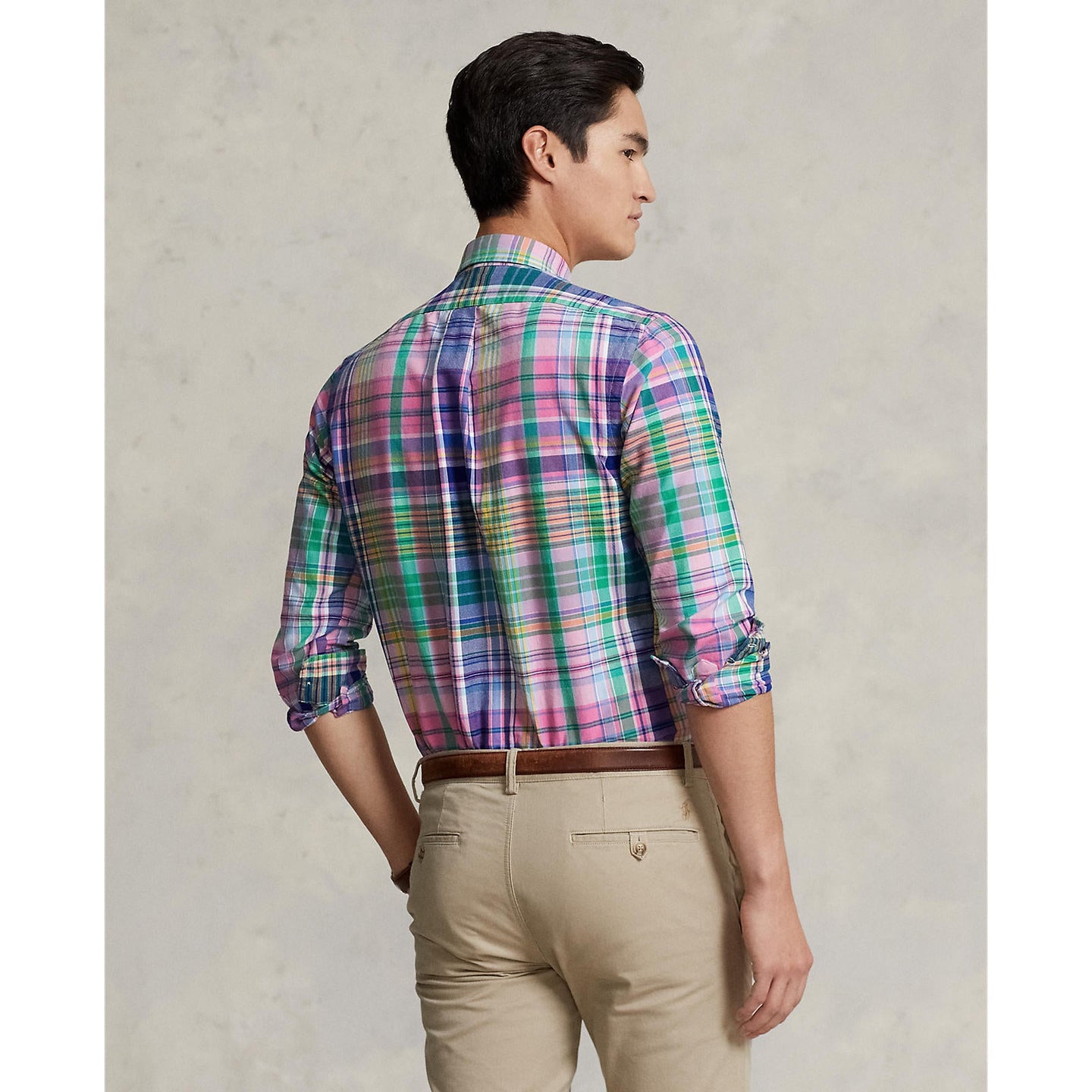 Polo Ralph Lauren - Oxford Shirt-t - Check - Pink/Green Multi