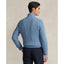 Cable Knit Cotton Sweater - Sky Blue Heather