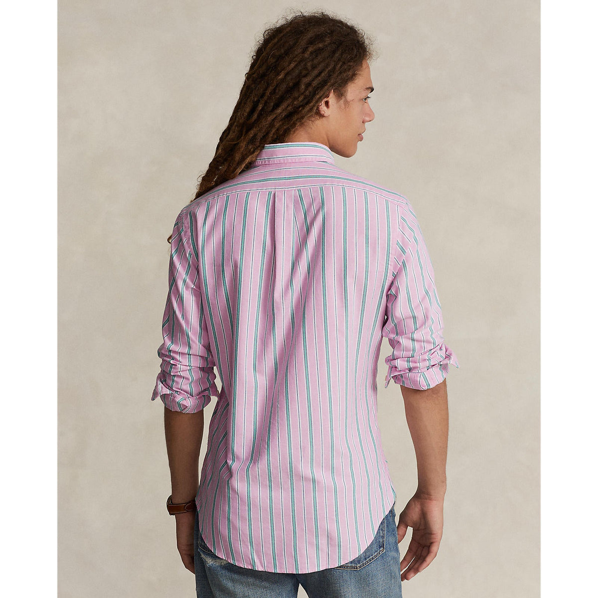 Polo Ralph Lauren - Oxford Shirt - Stripe - Pink, Green & White