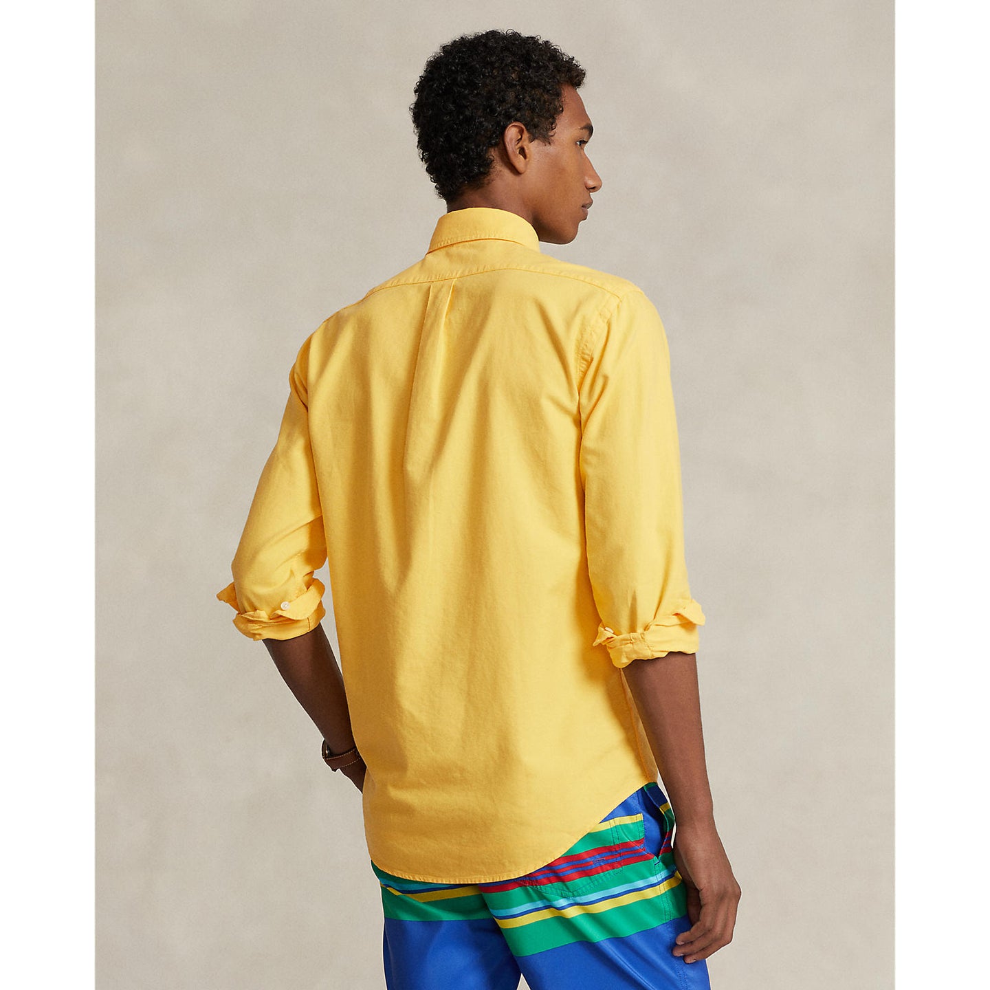 Polo Ralph Lauren Custom Fit Garment Dyed Oxford Shirt - Chrome Yellow