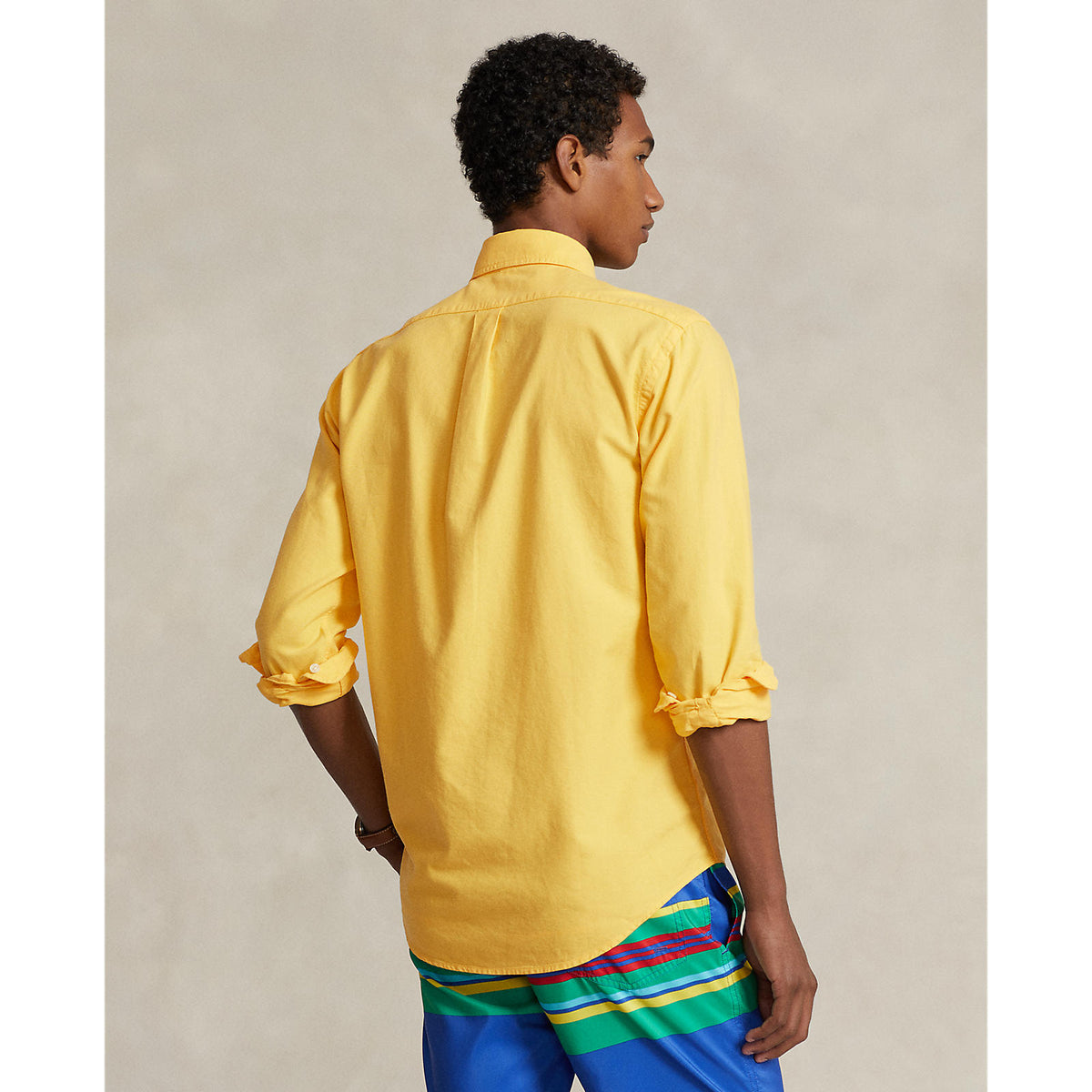 Polo Ralph Lauren Custom Fit Garment Dyed Oxford Shirt - Chrome Yellow