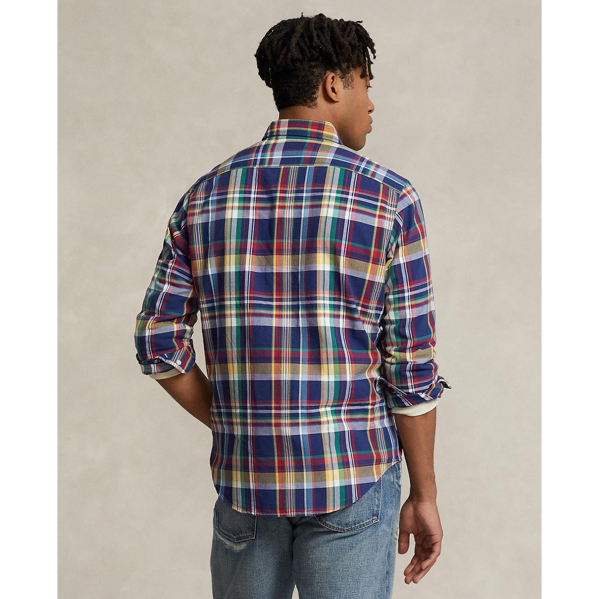 Polo Ralph Lauren - Oxford Shirt - Check - Navy, Yellow, Multi