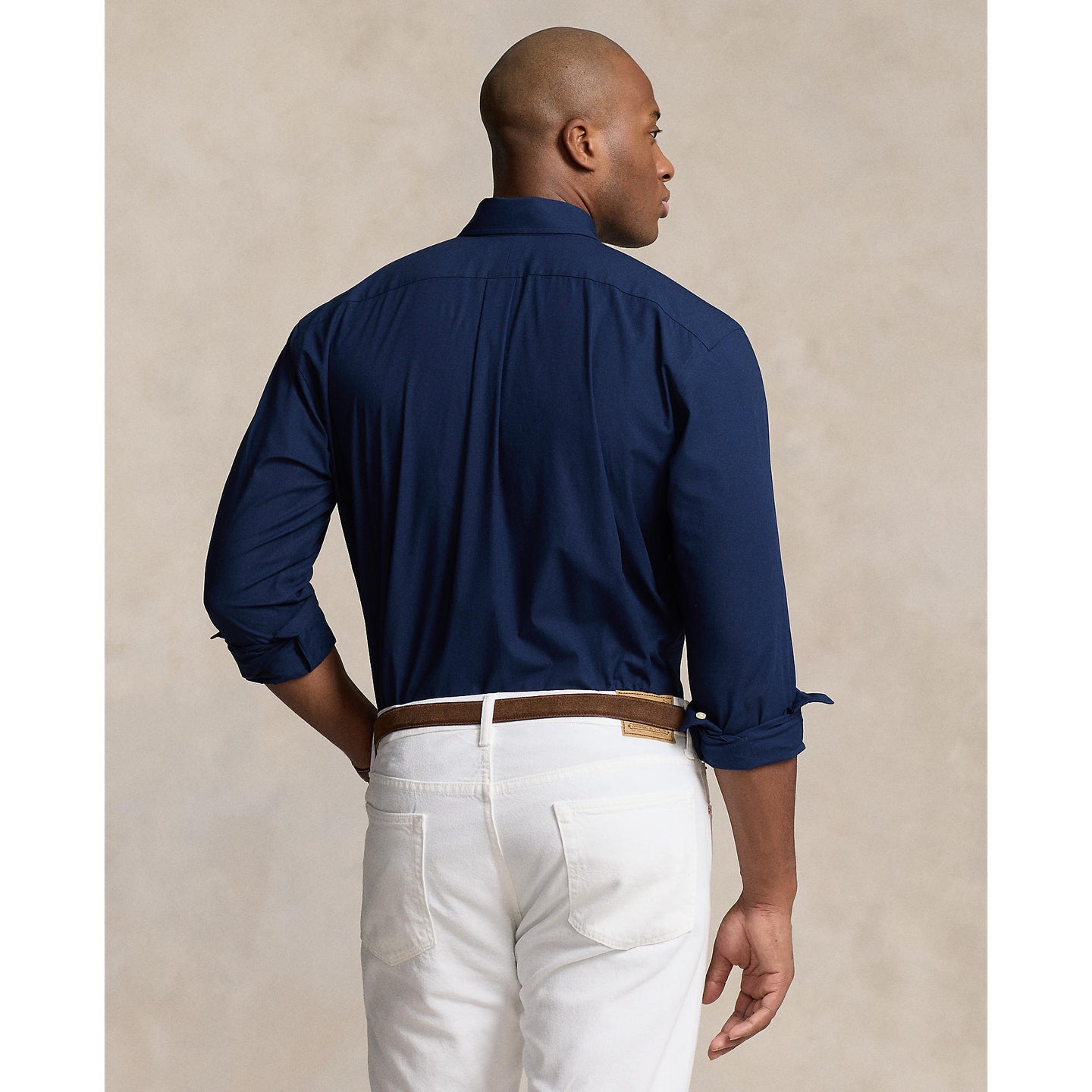 Polo Ralph Lauren - Poplin Stretch Shirt - Big & Tall Sizes - Newport Navy