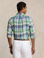 Polo Ralph Lauren - Linen Shirt - Check - Green, Blue Multi