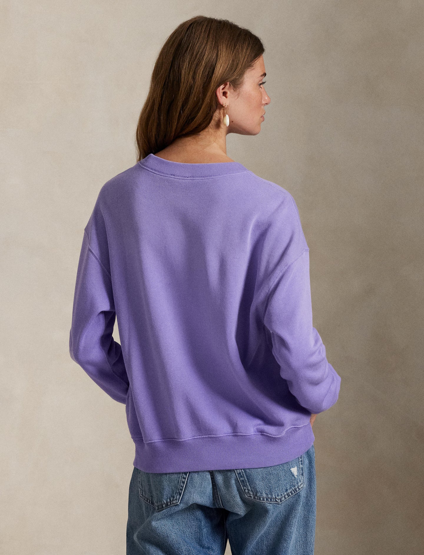 Polo Ralph Lauren - Lightweight Fleece Crew Neck Sweatshirt - Lilac